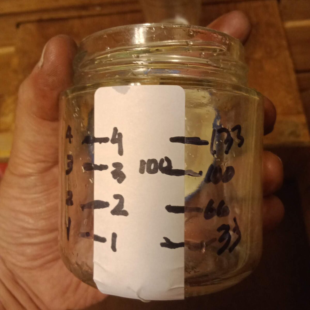 Making a Graduated Cylinder Measuring Cup from a Jar