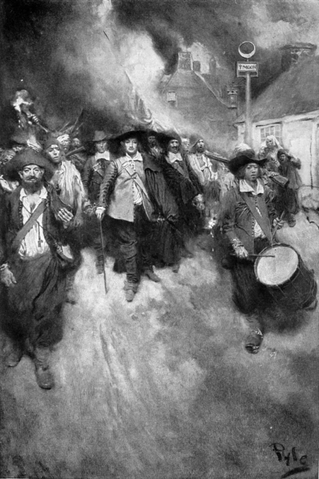 Painting, Bacon's Rebellion by Howard Pyle.