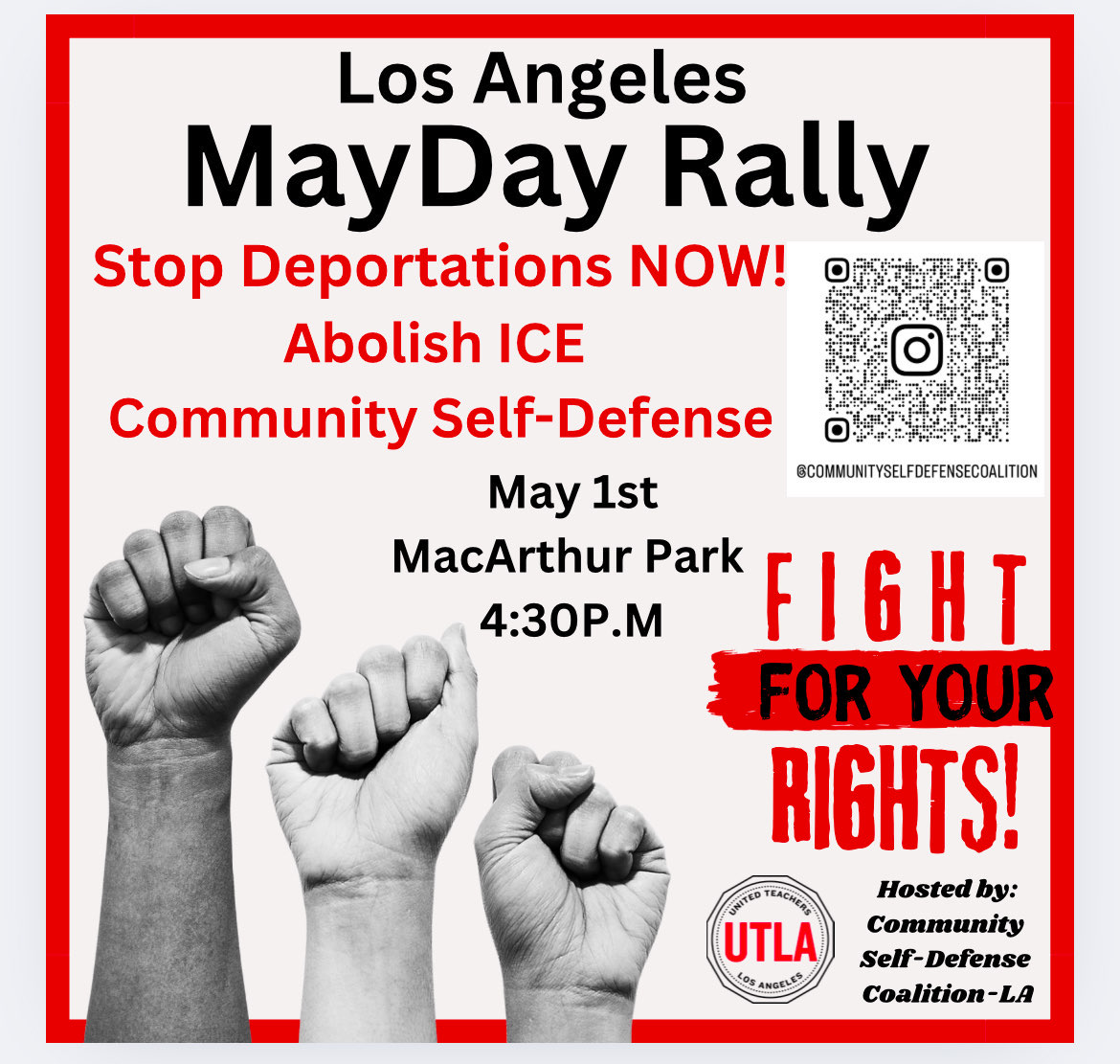 May 1, 2025 March and Rally for Immigrant Rights